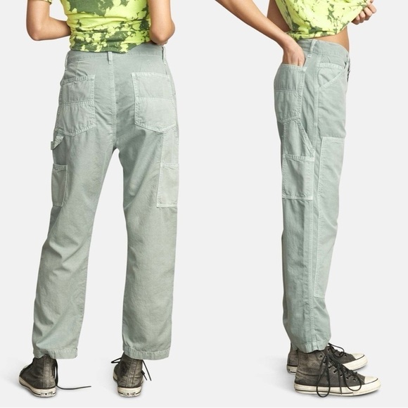 NSF Pants - NSF Hodges Cotton Cargo Carpenter Pants Military Green Sz 30
